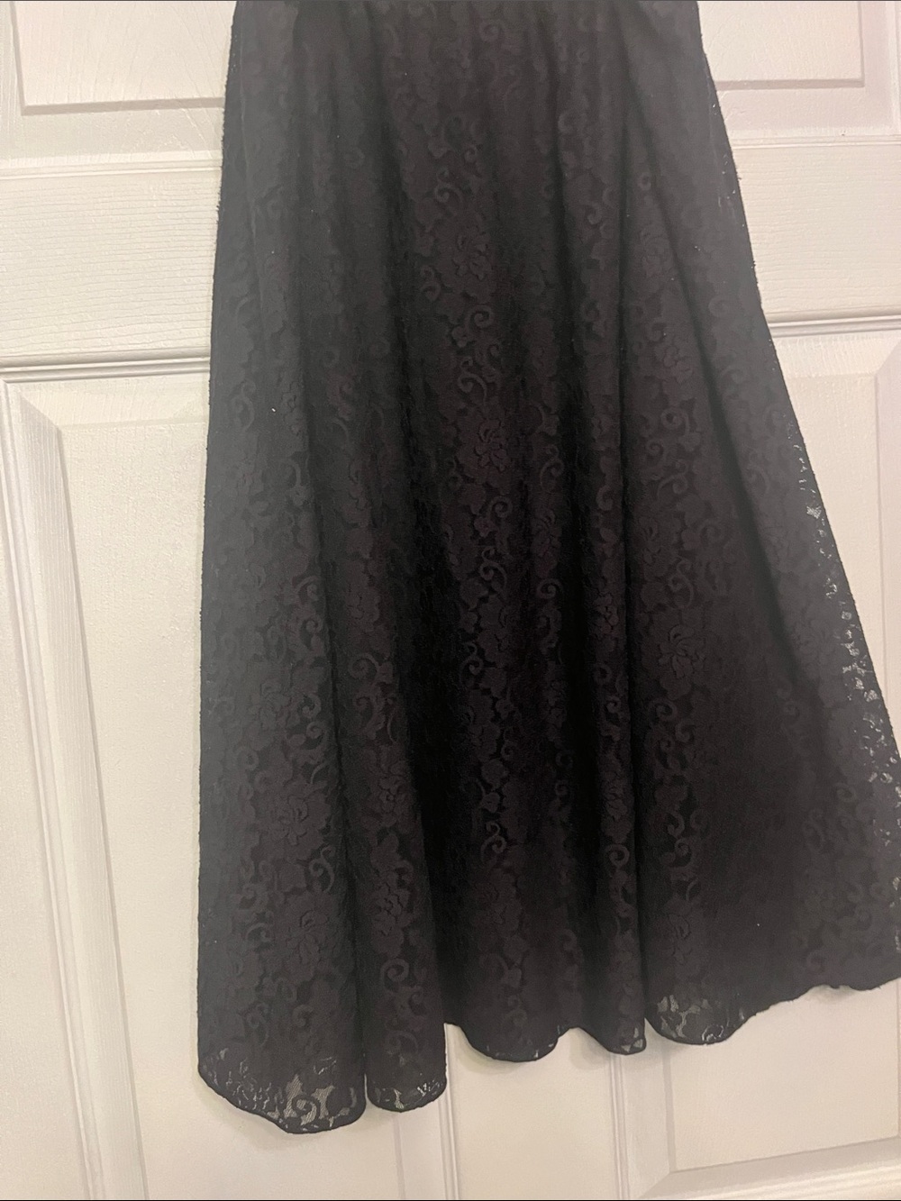 LuLaRoe Black Lace A-Line Skirt